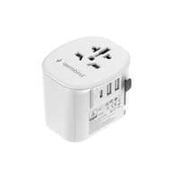 GEMBIRD TPA-EU2A1C15-01-W Univerzális utazó adapter
