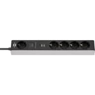 BRENNENSTUHL 5-es elosztó szürke/fekete 1.5 m 2x USB-A 1x USB-C 1159780615