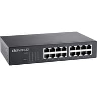 DEVOLO Gigabit Ethernet Switch 16 Port 7235 fekete 7235