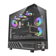 DARKFLASH DS950V case mit Display schwarz + 6 pcs Ventilator