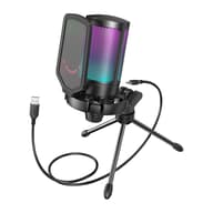 FIFINE Sa kondenzatorom kardioid gaming mikrofon crno A6V