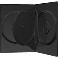 MEDIARANGE CD/DVD videódoboz black 4x 50pcs BOX17