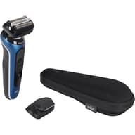 BRAUN Series 6 62-B1200s Wet&Dry Electronic razor travel pouch blue, black