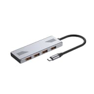 GEMBIRD 4-portos USB 3.2 (Gen 1) Type-C hub srebrno UHB-CM-U310-A4-01