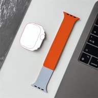 BLACKBIRD Litchi remen iWatch uređaju 38/40/41mm plava narandžasto BH1805