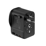CELLECT Putnik adapter 65W 2 USB-C 1 USB-A UK/CN/EU crno