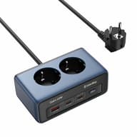 COLORWAY CW-CHE25PDB Fali 2 dugalj 1x USB-A 2x USB-C GaN 45W fekete