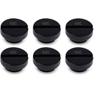 ALPHACOOL Eiszapfen zárócsavar black 6 piece 17622