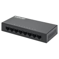 INTELLINET Switch 8 port 100Mbps fém ház IEEE 802.3az Fekete 523318