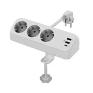 Elosztó 3 aljzat 2x USB-A 1x USB-C 1.5m fehér 19.99.1034-5