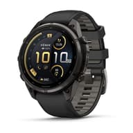 GARMIN Fenix 9 Pro inReach 47mm AMOLED grey DLC Titanium black silicone strap (ED XD) 010-04336-11