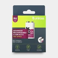 UNIROSS 9V USB-C li-ion akkumulátor 1db U322095