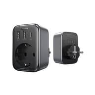 UGREEN 90613 Fali Aljzat 2x USB-A 1x USB-C fekete