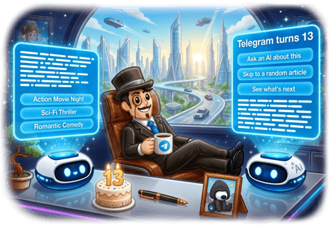 Már 13 éves a Telegram, frissítéssel ünnepel a platform