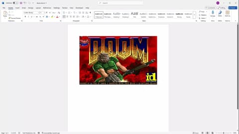 Microsoft Word dokumentum formájában is fut már a DOOM – Sokkal jobb, mint a PDF verzió