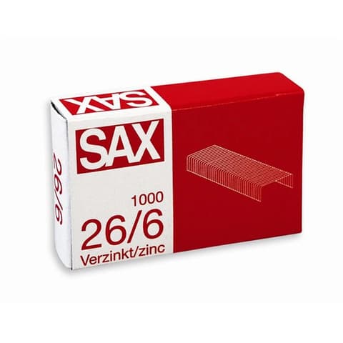 SAX 26/6 tűzőkapocs cink