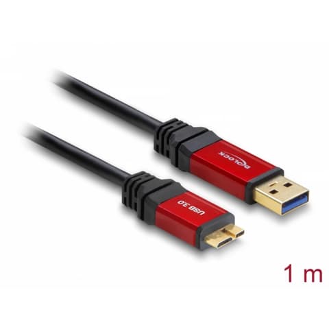 DELOCK USB 3.0 Micro-B USB 3.0 Átalakító Fekete 1m 82760