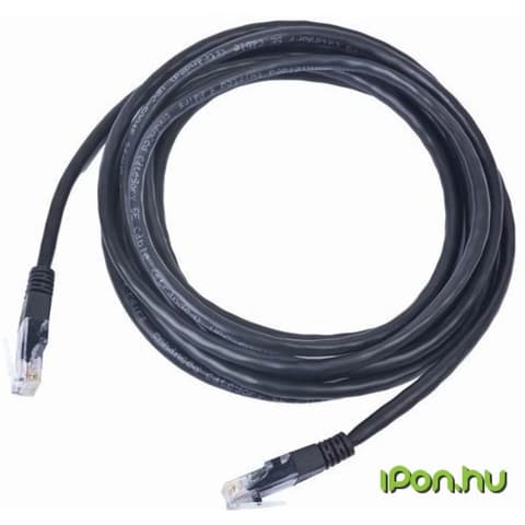 GEMBIRD UTP CAT5E Liaison Schwarz 50cm PP12-0.5M/BK