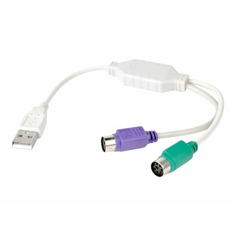 GEMBIRD USB PS/2 Transformator Weiß 30cm UAPS12