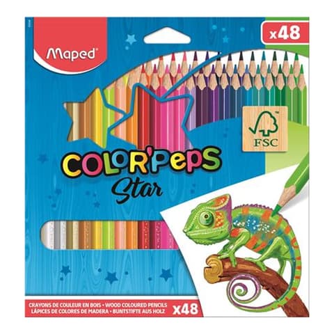 MAPED Color creion set triunghiular Color Peps 48 diferit culoare