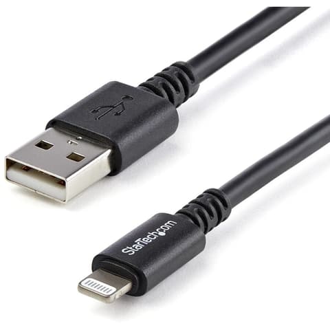 STARTECH USB Lightning Töltő/adatkábel Fekete 3m USBLT3MB