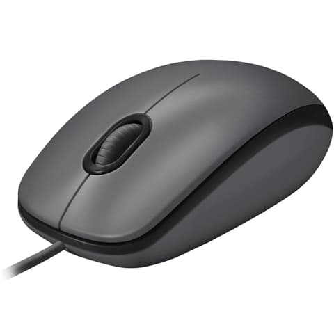 LOGITECH M100 Optikai vezetékes egér USB - fekete