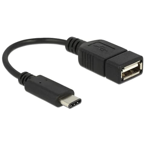 DELOCK USB 2.0 Type C USB Átalakító Fekete 15cm 65579