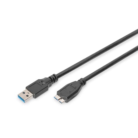 DIGITUS USB 3.0 USB 3.0 Micro-B Átalakító Fekete 1m AK-300116-010-S