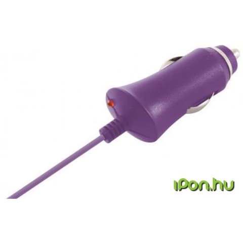 KSIX Micro USB 1A car charger lila
