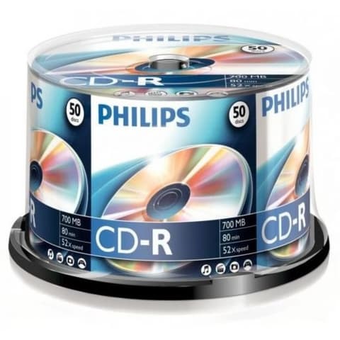PHILIPS CD-R 52x 50pcs cylindrical