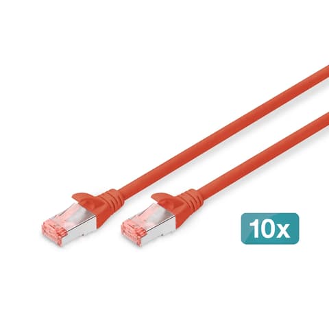 DIGITUS UTP CAT6 veza Crvena 1m DK-1644-010/R