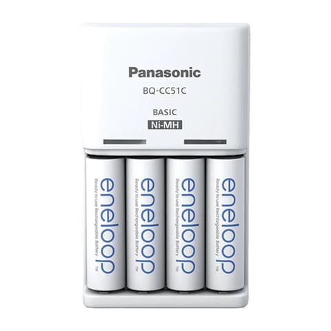 PANASONIC KKJ51MCC40E Eneloop Timer töltő + 1900mAh ceruza akkumulátor (AA) 4db