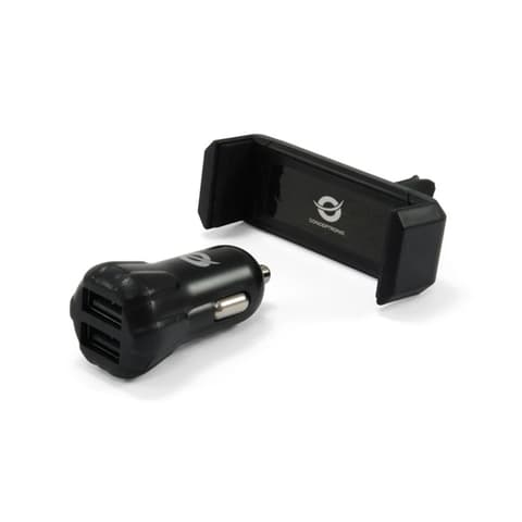 CONCEPTRONIC 2-port usb car charger kit 5V