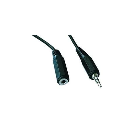 GEMBIRD Jack Verlängerungskabel Schwarz 2m CCA-423-2M