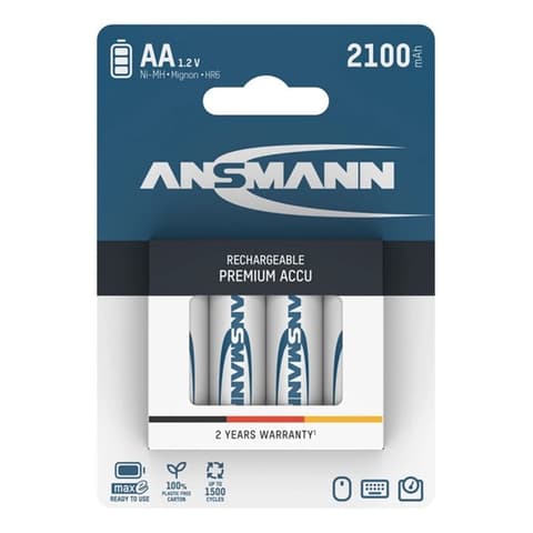 ANSMANN Mignon pencil akku (AA) 2100mAh 4pcs