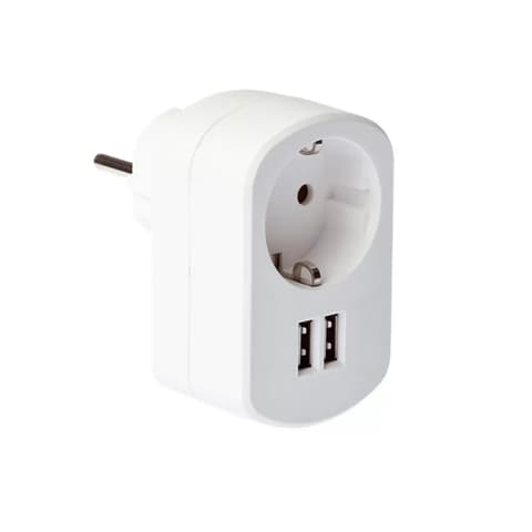 GRIXX Power Adapter 220V with 2x USB