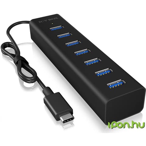 ICY BOX IB-HUB1700-C3 Type-C to 7 port USB 3.0 Hub