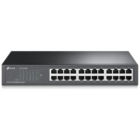 TP-LINK TL-SF1024D 24 portos 10/100 Mbps asztali/rackbe szerelhető Switch