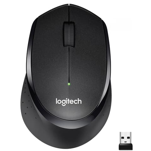 LOGITECH M330 Silent Plus vezeték nélküli halk egér - fekete