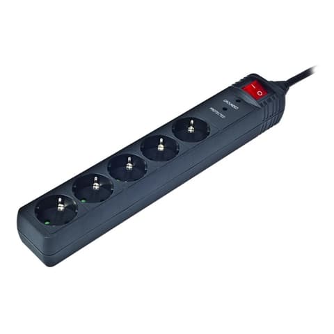 GEMBIRD SPG5-C-10 UPS 5 priză splitter 3 m negru