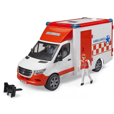 BRUDER Mercedes Benz Sprinter mentőautó sofőrrel