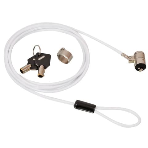 LINDY Peripheral And Notebook Security Cable - Barrel Key Lock Weiß