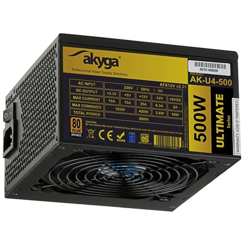 AKYGA Ultimate 500W 80 Plus Bronze tápegység