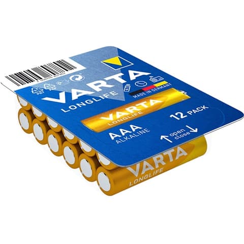VARTA Longlife mikro ceruza elem (AAA) 12db
