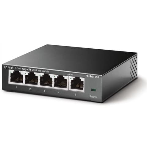 TP-LINK TL-SG105S 5-Port 10/100/1000Mbps Desktop Switch