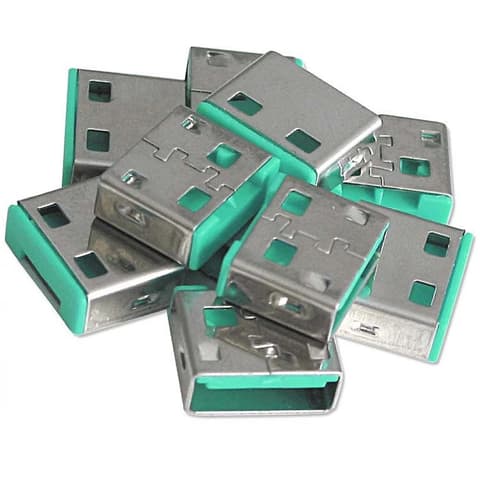 LINDY USB biztonsági dugó zöld (10db/csomag)