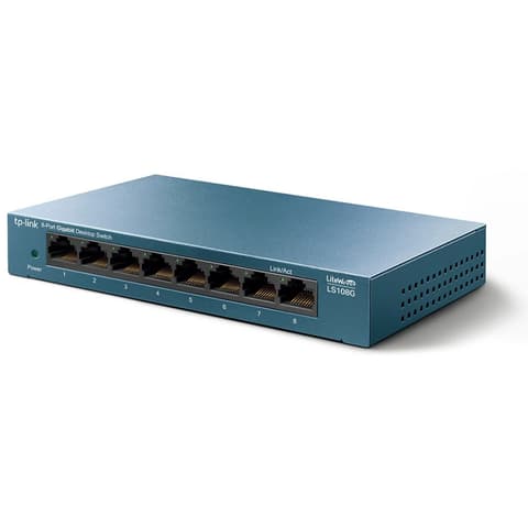 TP-LINK LS108G 8-Port 10/100/1000Mbps Desktop Switch