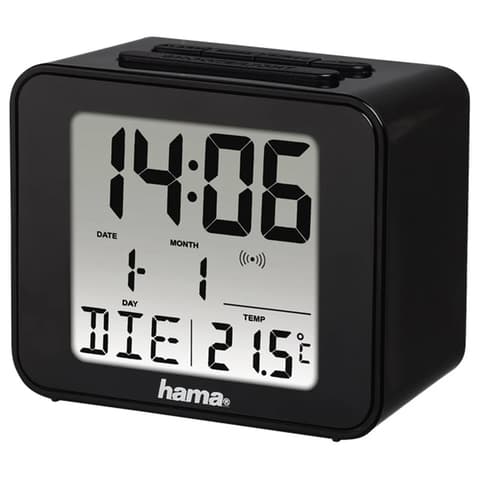 HAMA 176910 CUBE digitalni budilnik crno