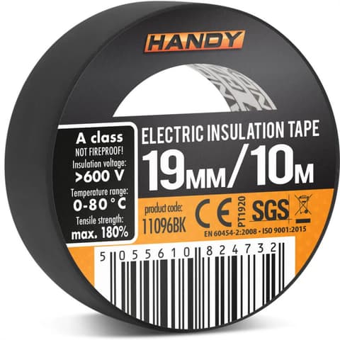 HANDY 11096BK Izolacijska traka 19mm 10m crno