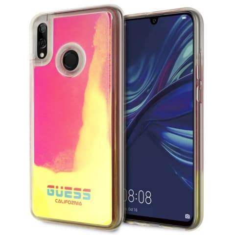 GUESS California po mraku svetleći case Huawei P Smart ružičasti pijesak